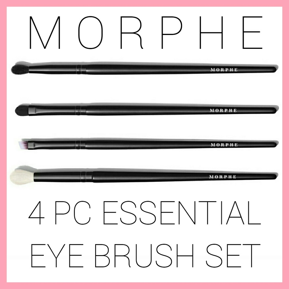 Morphe 4pc Essential Eye Makeup Brush Set - Picture 2 of 7